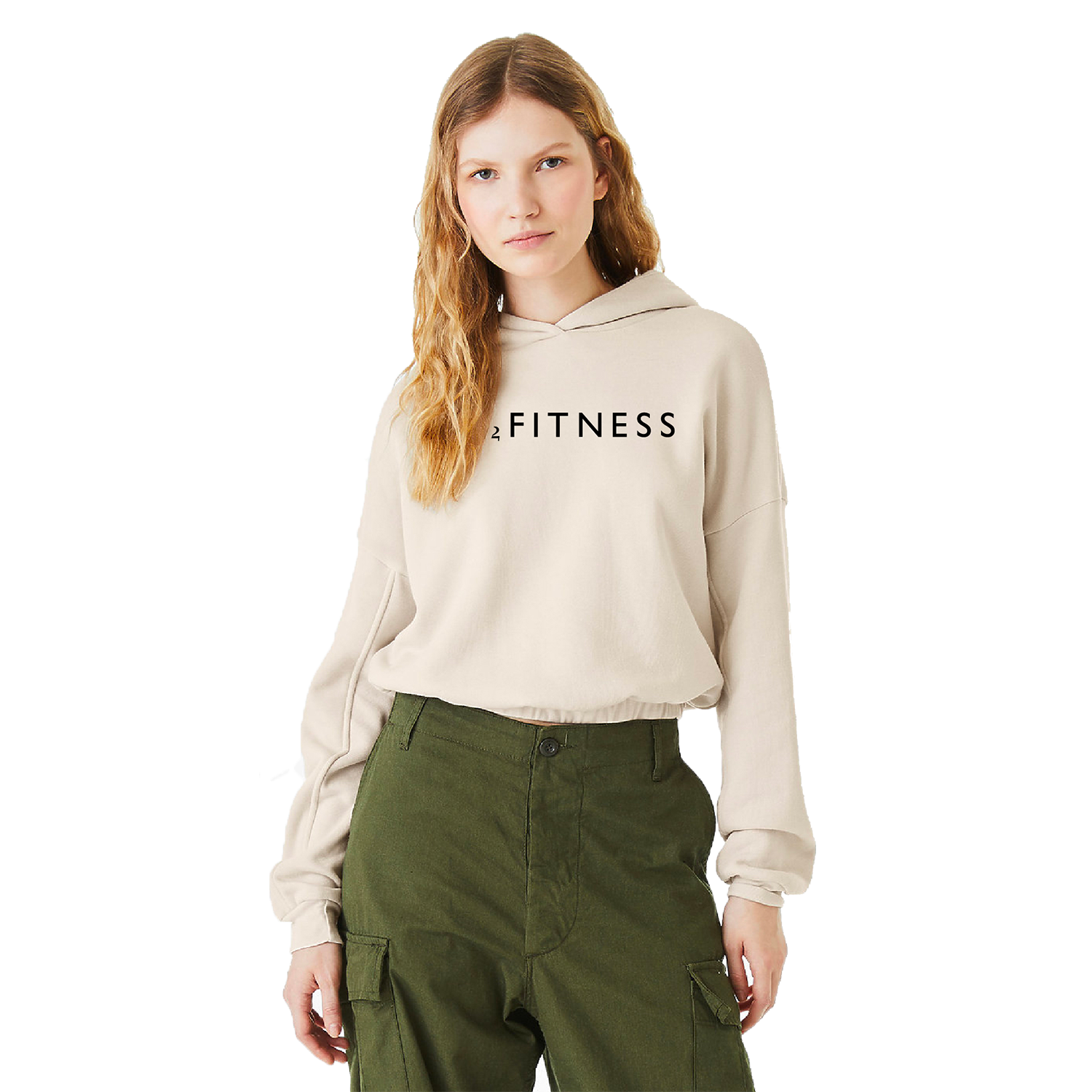 O2 Cinched Cropped Hoodie Sweatshirt O2 Fitness Apparel Shop